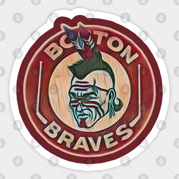Boston Braves Hockey Sticker by Kitta’s Shop